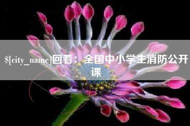 伊川回看：全国中小学生消防公开课