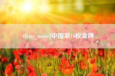 伊川中国第16枚金牌
