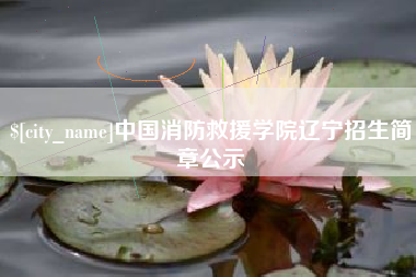 伊川中国消防救援学院辽宁招生简章公示