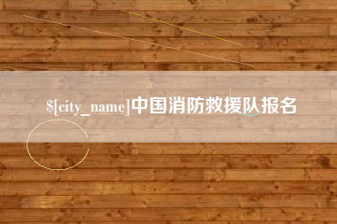 伊川中国消防救援队报名