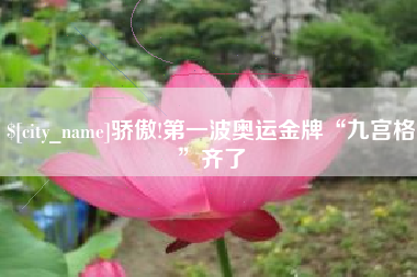 伊川骄傲!第一波奥运金牌“九宫格”齐了