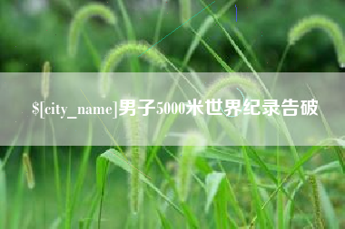 伊川男子5000米世界纪录告破