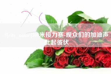 伊川500米接力赛-观众们的加油声此起彼伏