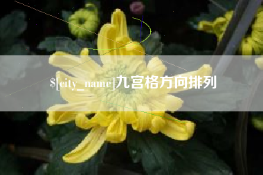 伊川九宫格方向排列