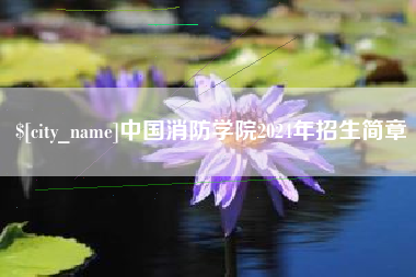 伊川中国消防学院2024年招生简章
