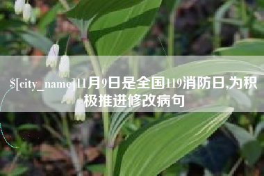 伊川11月9日是全国119消防日,为积极推进修改病句