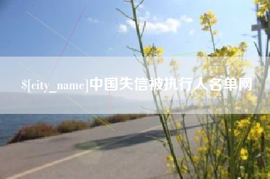 伊川中国失信被执行人名单网