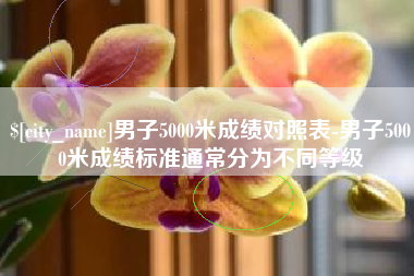 伊川男子5000米成绩对照表-男子5000米成绩标准通常分为不同等级