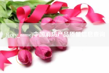 伊川中国消防产品质量信息查询