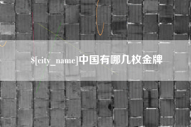 伊川中国有哪几枚金牌