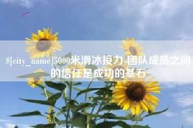 伊川5000米滑冰接力-团队成员之间的信任是成功的基石