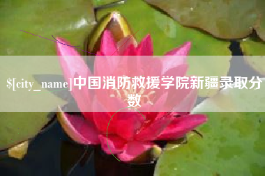 伊川中国消防救援学院新疆录取分数