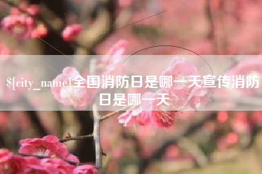 伊川全国消防日是哪一天宣传消防日是哪一天