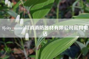 伊川川消消防器材有限公司官网电话