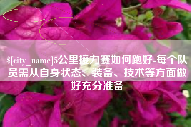 伊川5公里接力赛如何跑好-每个队员需从自身状态、装备、技术等方面做好充分准备