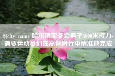 伊川哈尔滨亚冬会男子5000米接力-需要运动员们在高速滑行中精准地完成