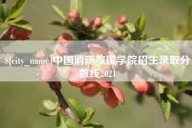 伊川中国消防救援学院招生录取分数线2021