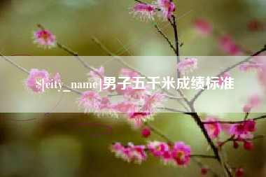 伊川男子五千米成绩标准