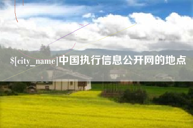 伊川中国执行信息公开网的地点