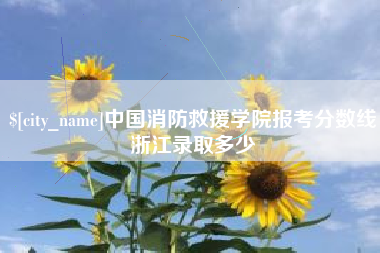 伊川中国消防救援学院报考分数线浙江录取多少
